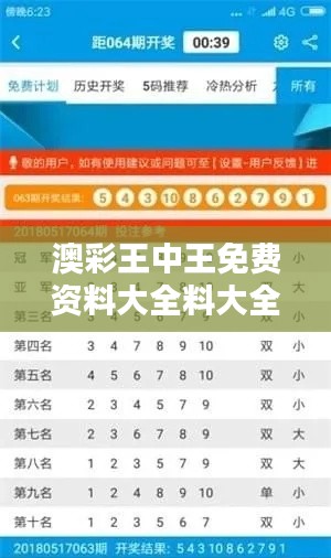 澳彩王中王免费资料大全料大全一一:深入挖掘澳彩的精髓与价值