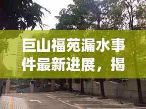 巨山福苑漏水事件最新进展，揭秘最新消息！